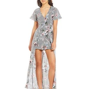 Maxi romper floral stripes new